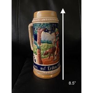 Vintage Beer Stein Made in Germany 8.5” Oktoberfest